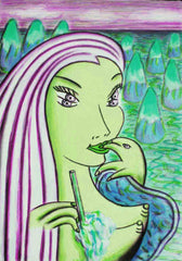 girl with dolphin hand with little girl free