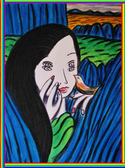 girl with bird