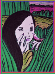girl with bird