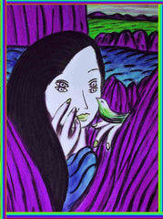 girl with bird