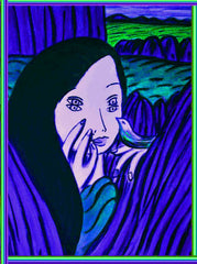 girl with bird