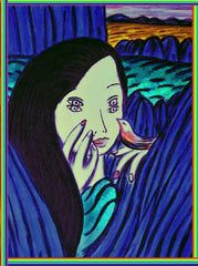 girl with bird