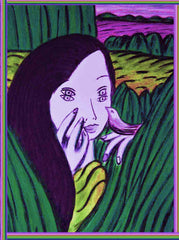 girl with bird