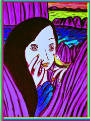 girl with bird