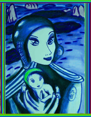 aaa     -   with jesus with little girl in ukraine war with little girl free