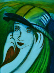 l don't know,with sun hat