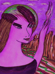 space women with bird WITH LITTLE GIRL FREE