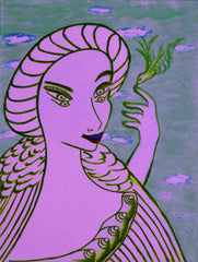 girl with bird with little girl free