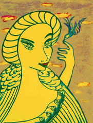 girl with bird with little girl free