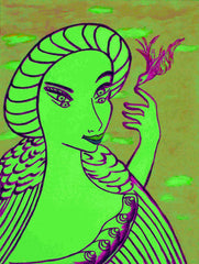 girl with bird with little girl free