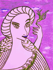 girl with bird with little girl free