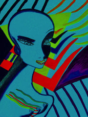 l wonder you,water colour printer girl
