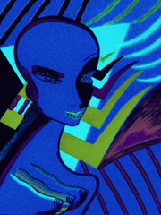 l wonder you,water colour printer girl