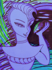 love my space night cake girl