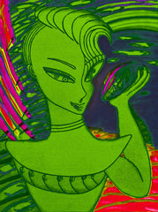 love my space night cake girl
