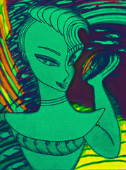 love my space night cake girl