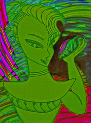 love my space night cake girl