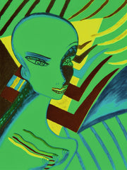 l wonder you,water colour printer girl