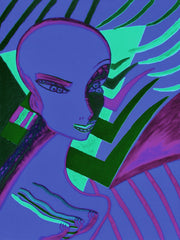 l wonder you,water colour printer girl