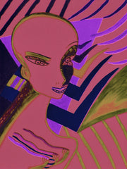 l wonder you,water colour printer girl