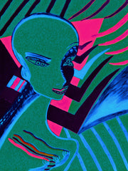 l wonder you,water colour printer girl