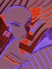 l wonder you,water colour printer girl