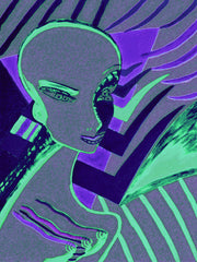 l wonder you,water colour printer girl