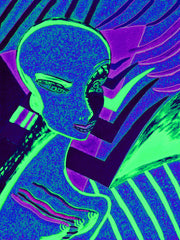 l wonder you,water colour printer girl