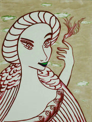girl with bird with little girl free