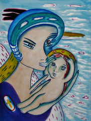 the two of us with little boy in ukraine war with little girl free