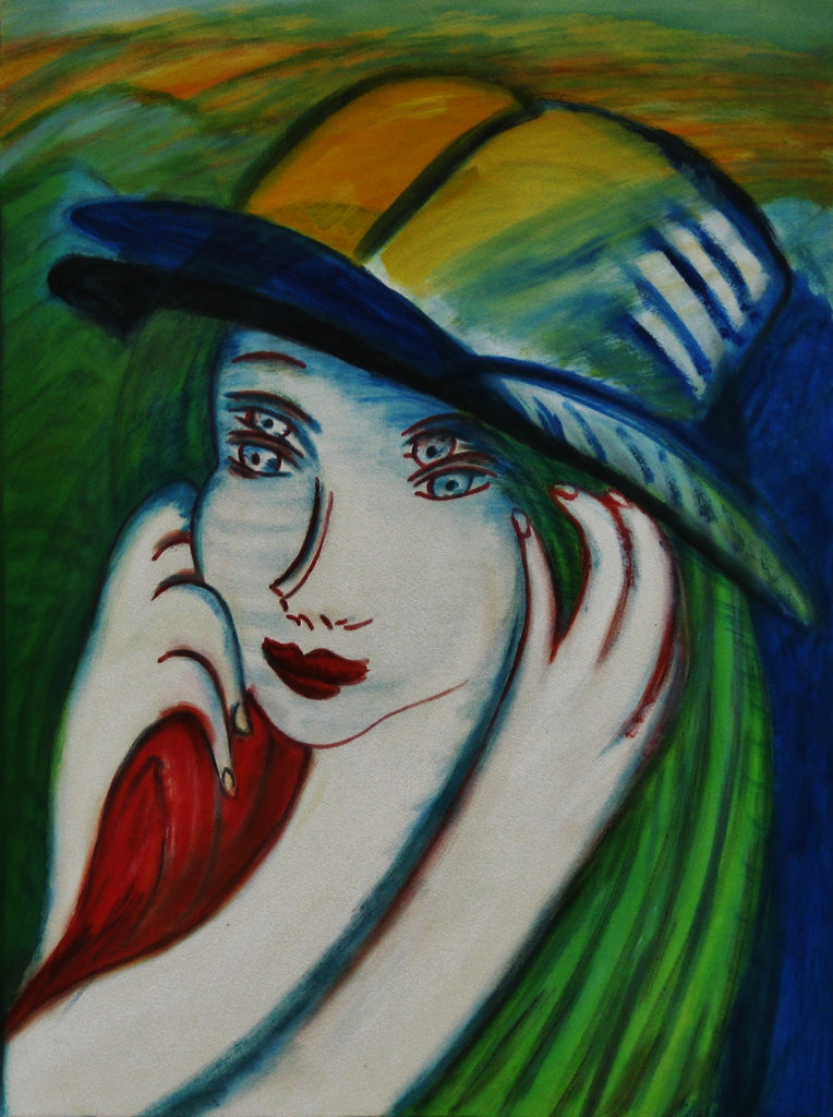 l don't know,with sun hat