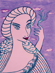 girl with bird with little girl free