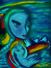 the two of us with little boy in ukraine war with little girl free