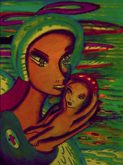 the two of uS WITH LITTLE BOY IN UKRAINE WAR with little girl free
