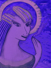 space women with bird