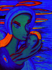 the two of uS WITH LITTLE BOY IN UKRAINE WAR with little girl free