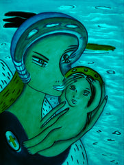 the two of us with little boy in ukraine war with little girl free