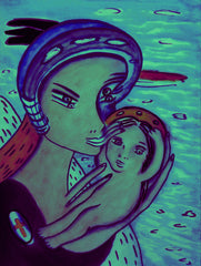 the two of us with little boy in ukraine war with little girl free
