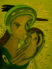 the two of us with little boy in ukraine war with little girl free