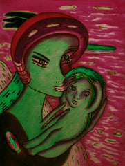 the two of us with little boy in ukraine war with little girl free