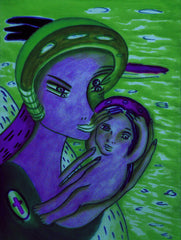 the two of us with little boy in ukraine war with little girl free