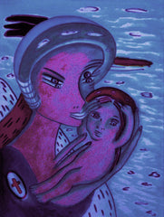 the two of us with little boy in ukraine war with little girl free