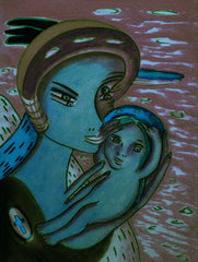 the two of us with little boy in ukraine war with little girl free