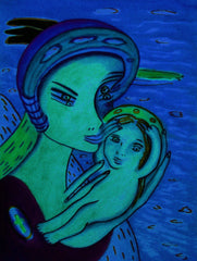 the two of us with little boy in ukraine war with little girl free