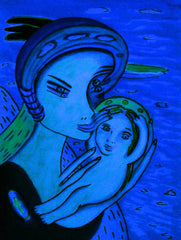 the two of us with little boy in ukraine war with little girl free