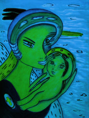 the two of us with little boy in ukraine war with little girl free