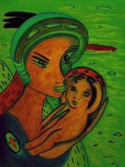 the two of us with little boy in ukraine war with little girl free
