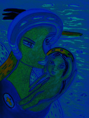 the two of us with little boy in ukraine war with little girl free
