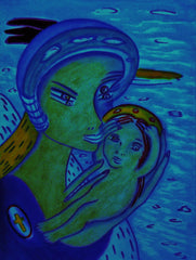 the two of us with little boy in ukraine war with little girl free