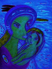the two of us with little boy in ukraine war with little girl free